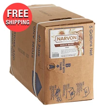 Birch Beer Flavor Beverage Concentrate Soda Syrup 5 Gal. Bag in Box Easy To Use
