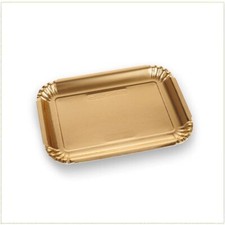 [15, 75 o 150] Vassoio Pasticceria Cartone ORO (Misura 5) 29,5x20,5 Dolci Torte