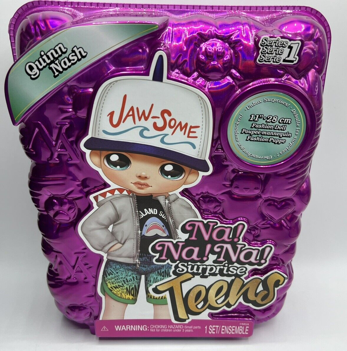 2020 Na Na Na Surprise Teens Quinn Nash 11" Poseable Boy Fashion Doll Series 1