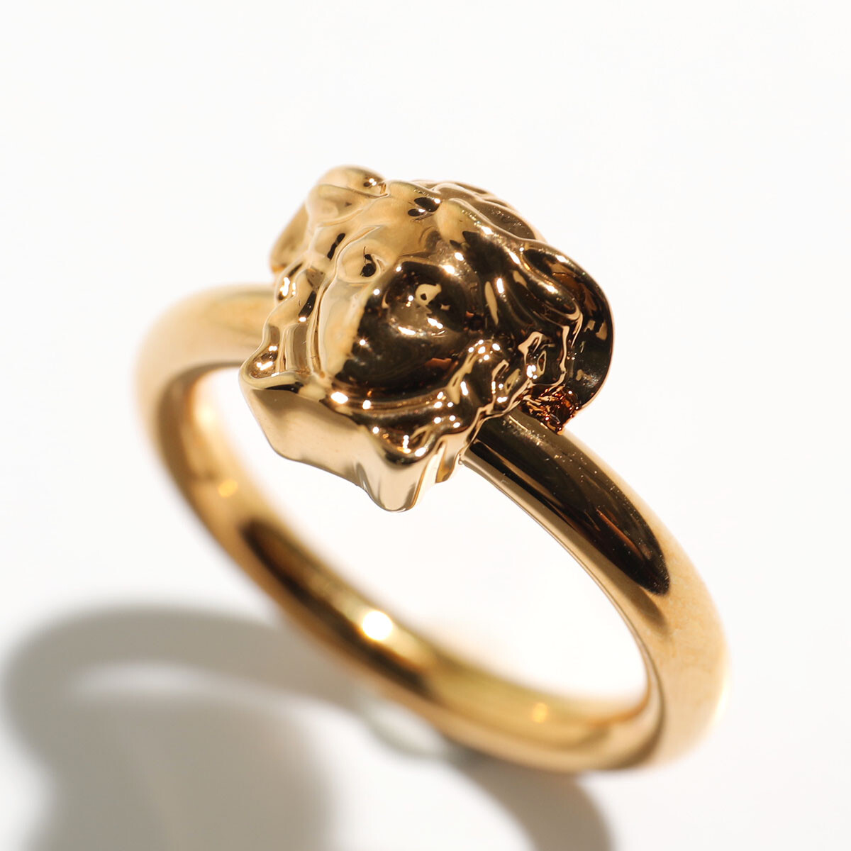 VERSACE Ring Small Medusa Head Motif Gold Size 15,19, 21, 23