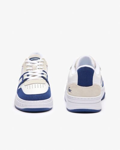Lacoste Men's L001 Lace-Up Sneakers White/Navy 47SMA0057-042 - Picture 5 of 6