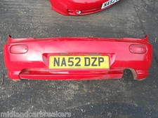 HYUNDAI COUPE 2002 GK COMPLETE REAR BUMPER FOG SPOT LIGHTS LIGHT RED 