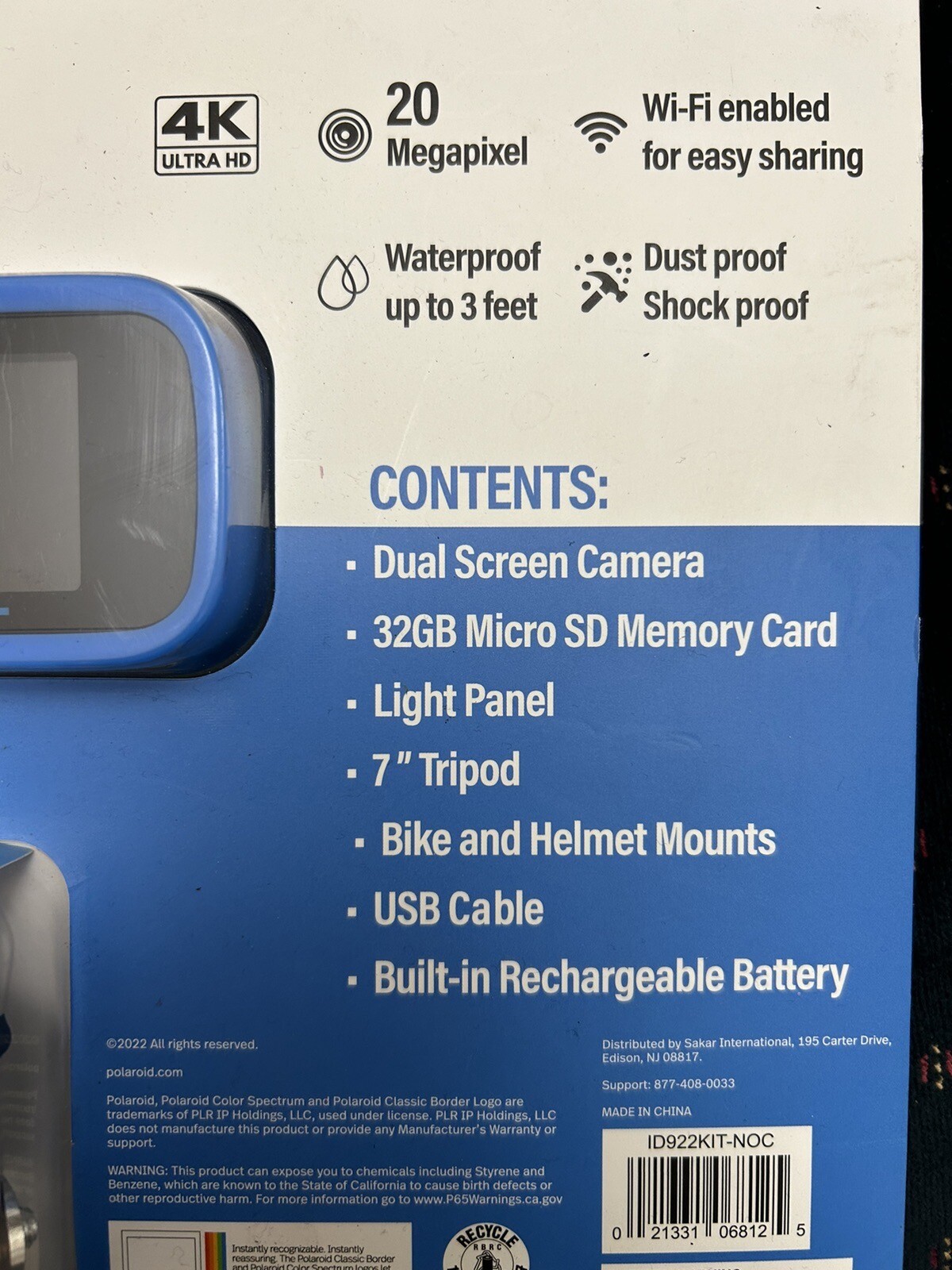 New Polaroid 4k Streaming Camera - Content Creator Kit Sealed