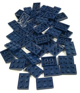 LEGO LOT OF 50 DARK BLUISH GREY 1 X 4 BRICKS BUILDING BLOCKS PIECES PARTS