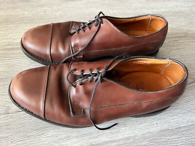 Allen Edmonds Bergland Men's 8.5 Lace Up Brown Leather