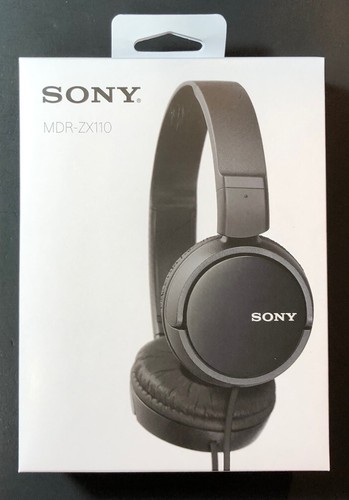 Sony Stereo On-Ear Headphone MDR-ZX110 [ BLACK Edition ] NEW | eBay