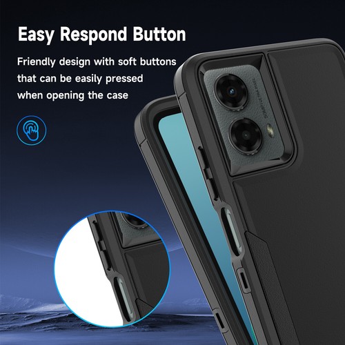 For Motorola Moto G 5G 2024 Rugged Shockproof Phone Case Cover + Tempered Glass - Picture 20 of 68