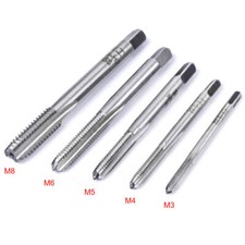 5pcs 0.5-1.25mm M3 M4 M5 M6 M8 Machine Screw Metric Thread Plug Taps Set