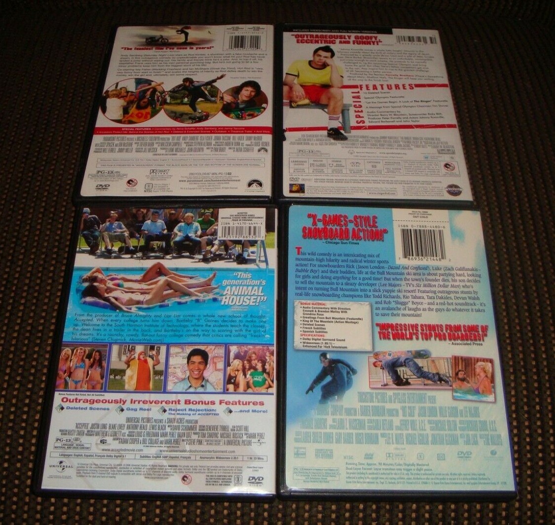 10 PG13 Comedy Movies on DVD Out Cold/Dirty Work/Hot Rod/The Ringer