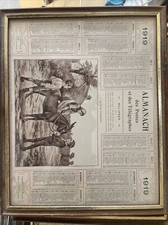 ancien Calendrier almanach des postes et télégraphes 1913-1919-1958