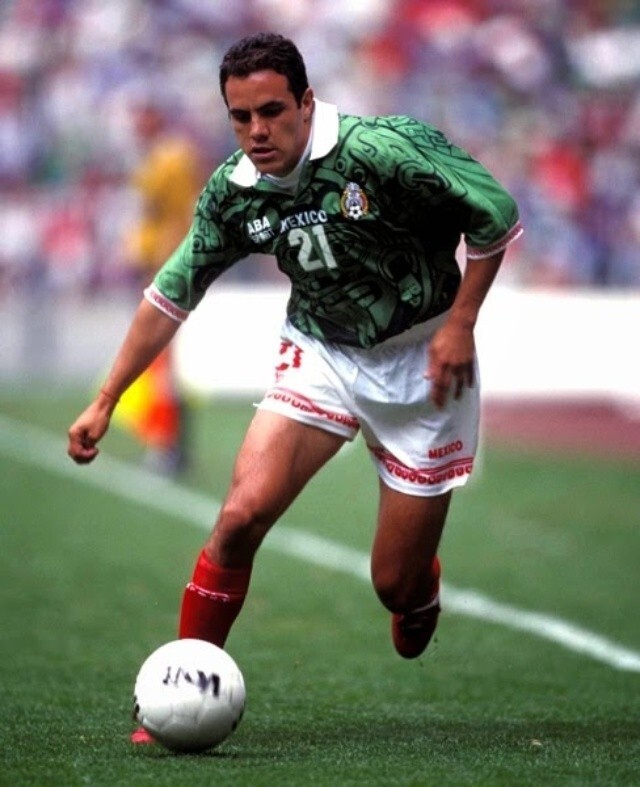 Mexico World Cup 98 Home - BLANCO #11 - Football Soccer - Medium