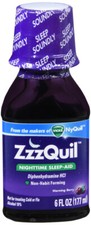 ZZZQUIL NIGHTTIME SLEEP AID LIQUID 6OZ  X 3 BOTTLES