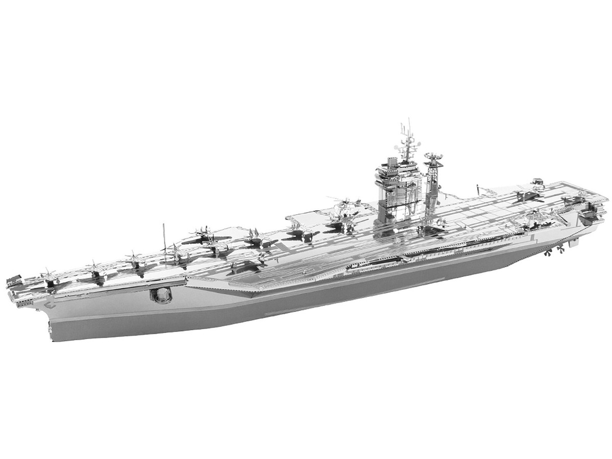 USS THEODORE ROOSEVELT CVN-71 CARRIER STEEL MODEL KIT BY METAL