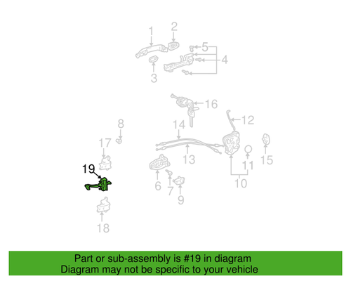 GENUINE OEM TOYOTA 2010-2023 4RUNNER GX460 RH or LH FRONT DOOR CHECK 68610-60140 - Picture 4 of 4