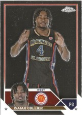 2023 Topps Chrome McDonald's All-American Isaiah Collier RC #62