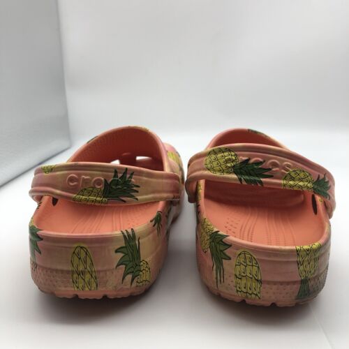 Zueco Crocs clásico retro piña para mujer talla 11 multicolor sin cordones - Imagen 4 de 12