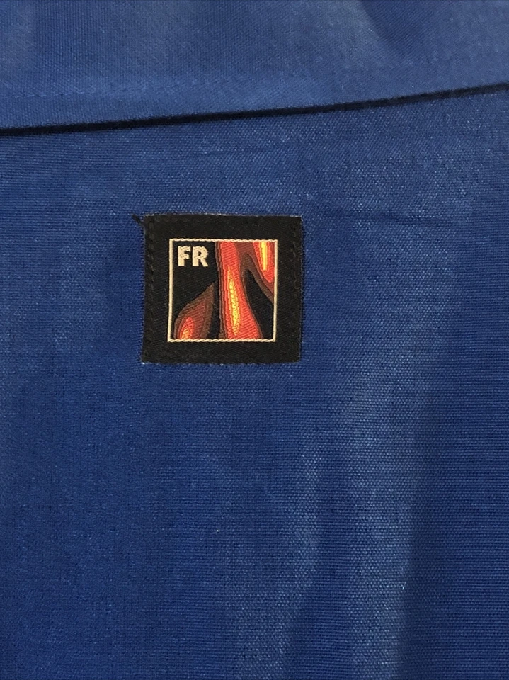 Workrite Coveralls FR Flame-Resistant 1104NX45 RB 54R Nomex Hi-Vis Blue Work - Image 4 of 4