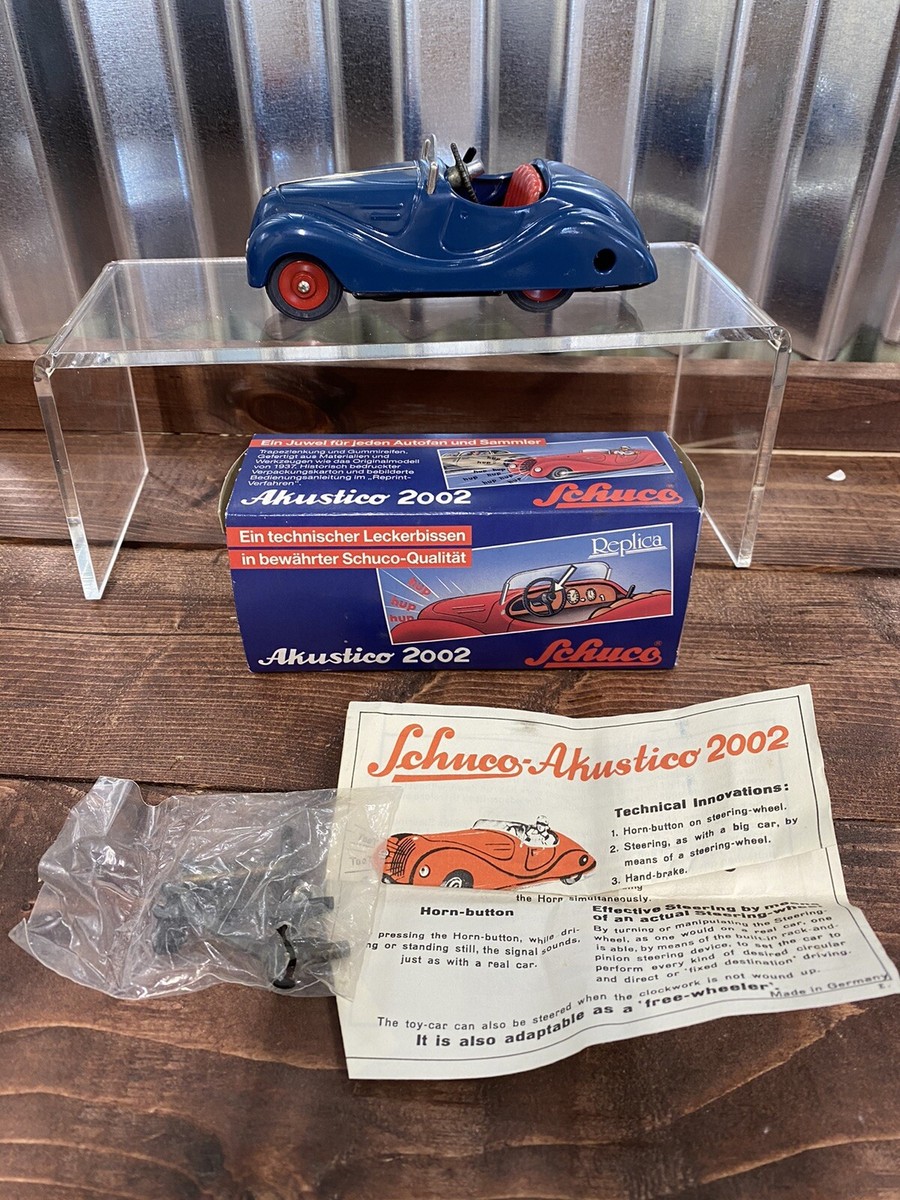 Schuco Replica Akustico 2002 Wind-Up with Key in Box - Royal Blue