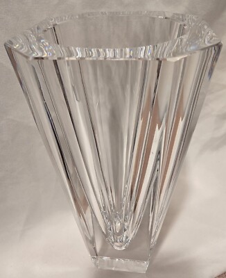 ORREFORS Odyssey by Lars Hellsten Crystal Clear Vase