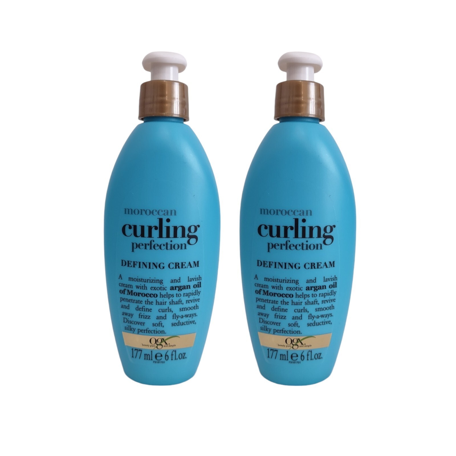 2 Pk OGX Organix Moroccan Curling Perfection Defining Hair Cream - 6 Fl Oz