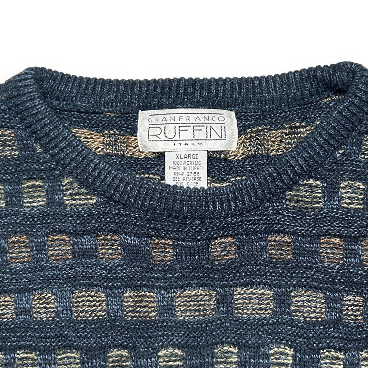 Vintage 90s Gianfranco Ruffini Italy Mens Sweater Sz XL Vintage 90s Gianfranco Ruffini Italy Mens Sweater Sz XL