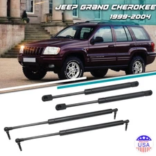 4pcs Front & Tailgate Lift Support Gas Struts Set For Jeep Grand Cherokee 2004 
