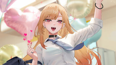 Anime girls kitagawa marin sono bisque doll wa koi wo playmat gaming mat