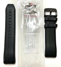Original Tissot T-Touch CONNECT Solar T121420A Black Rubber Watch Band Strap