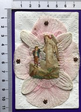 Taufbrief Patenbrief mit Stoff gestalteter Umschlag mit Inhalt