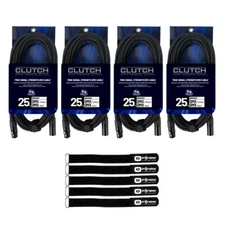 Universal 25FT 3-Pin DMX Lighting Cable (4 pack)
