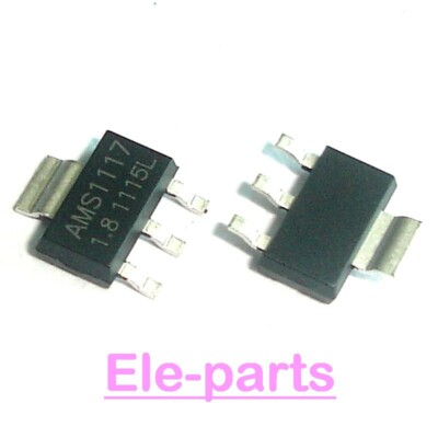 100PCS AMS1117-1.8 SOT-223 LM1117-1.8 1117 1.8V  1A Voltage Regulator Transistor