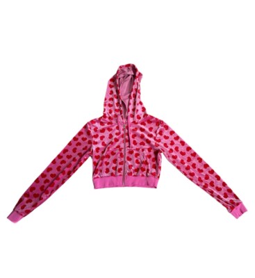 Sugar Thrillz Heart print cropped Hoodie Jennifer's body Megan Fox  Valentine's S