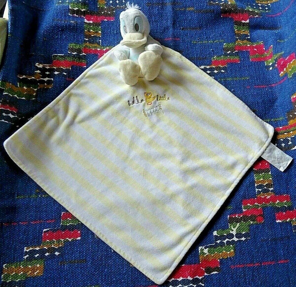 Doudou plat Disney Donald Canard lavable anti-perte pour nourrisson