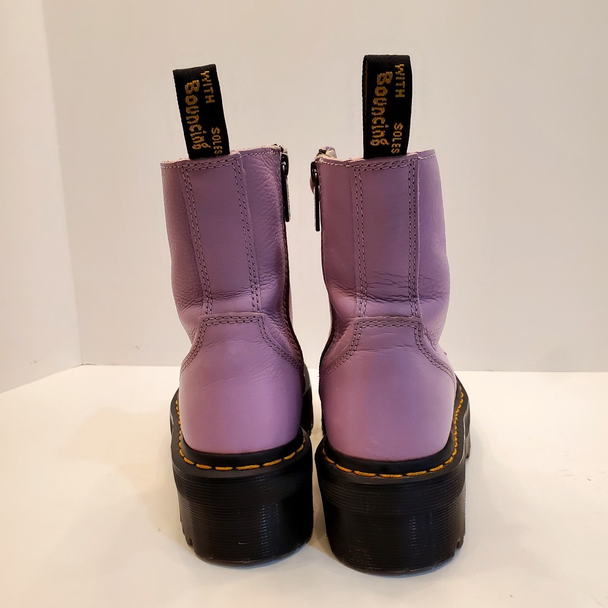 Dr Martens Jadon III Platform Soft Pisa Leather Lilac Chunky