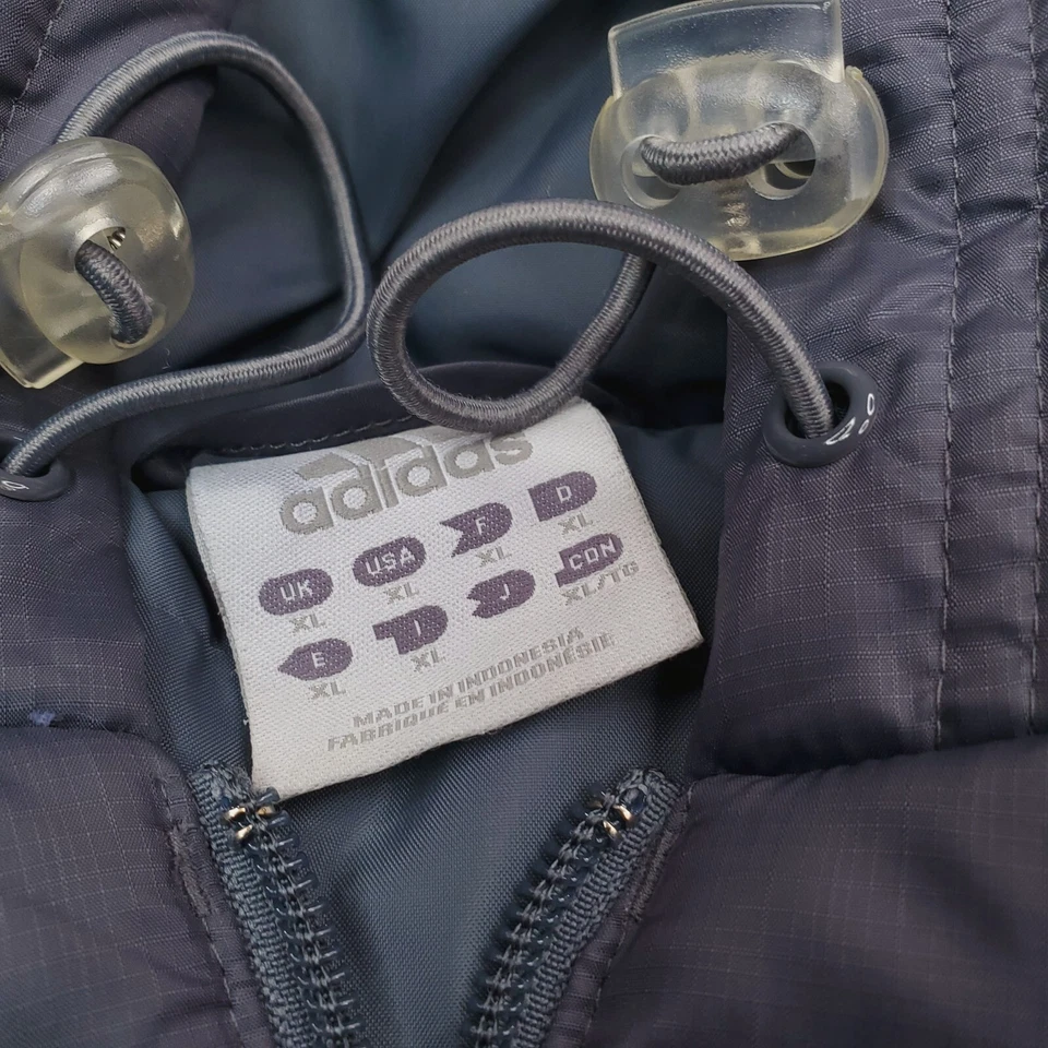 Adidas Jacket Womens Medium Gray Down Puffer Quilted Insulated Coat - Image 4 of 4