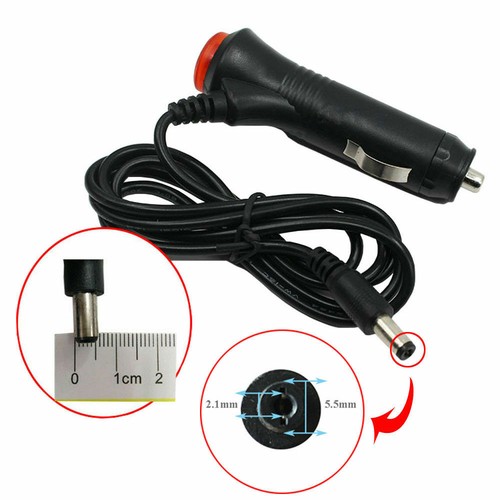 12V Car GPS Power Charger Cord Cigar Adapter Monitor Car Lighter Plug 5.5*2.1mm - Picture 10 of 12