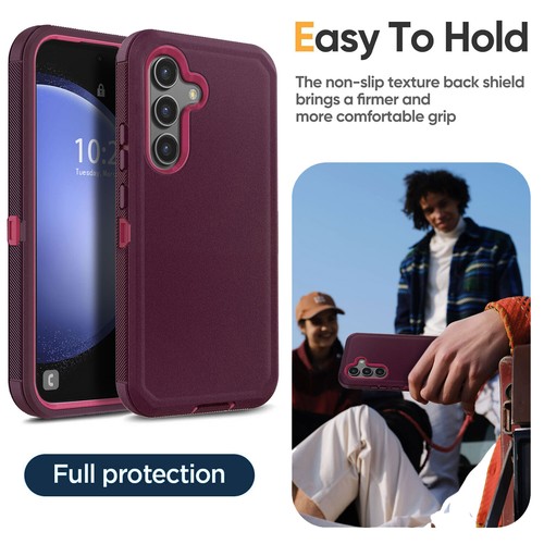 Für Samsung Galaxy S23 FE Robuste Handyhülle Stoßfest Cover Hartglas - Bild 56 von 81