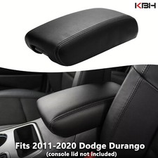 Fits 2011-2020 Dodge Durango Leather Center Console Lid Armrest Cover Black