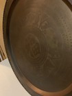 WALL HANGING BRASS ROUND MADE IN HONG KONG FLORAL ASIAN INSPIRED 30" vintage — photo 7
