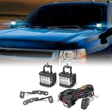 For 2007-2014 Silverado 1500 2500 3500 - 60W 4'' LED Ditch Light Mount Wire Kit