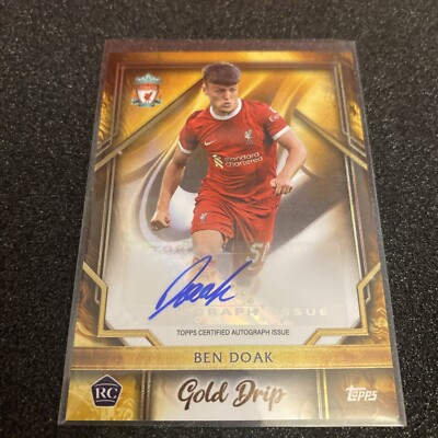 RARE BEN DOAK LIVERPOOL AUTO lfc team set gold drip 