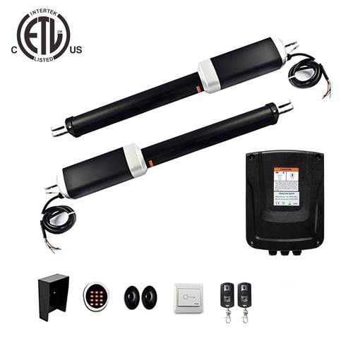 Aleko Venice Style Dual Swing Stahl Einfahrtstor 14 Fuß mit ETL Toröffner - Bild 9 von 12