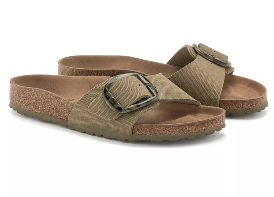 Birkenstock Madrid Vegan Big Buckle Sandals Size UK 7.5 EU41