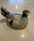 Vintage Ceramic Staffordshire Style Nesting Hen on Basket Tureen — photo 4