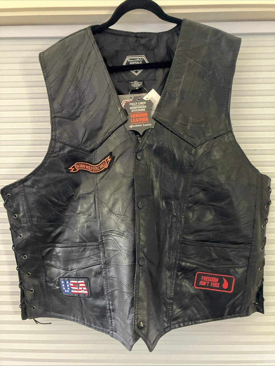 25+ Diamond Plate Leather Outer Shell Vests for Men for sale