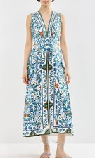 BNWT Farm FARM RIOFlora Tile Midi Dress
