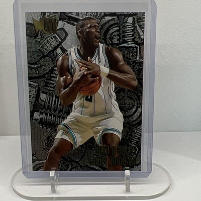 Larry Johnson Fleer Metal 1995-96 Charlotte Hornets NBA Basketball #211