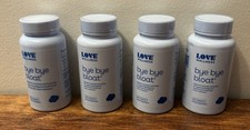 4x Love Wellness Bye Bye Bloat Digestive Enzymes Bloating Relief - Exp 07/2027