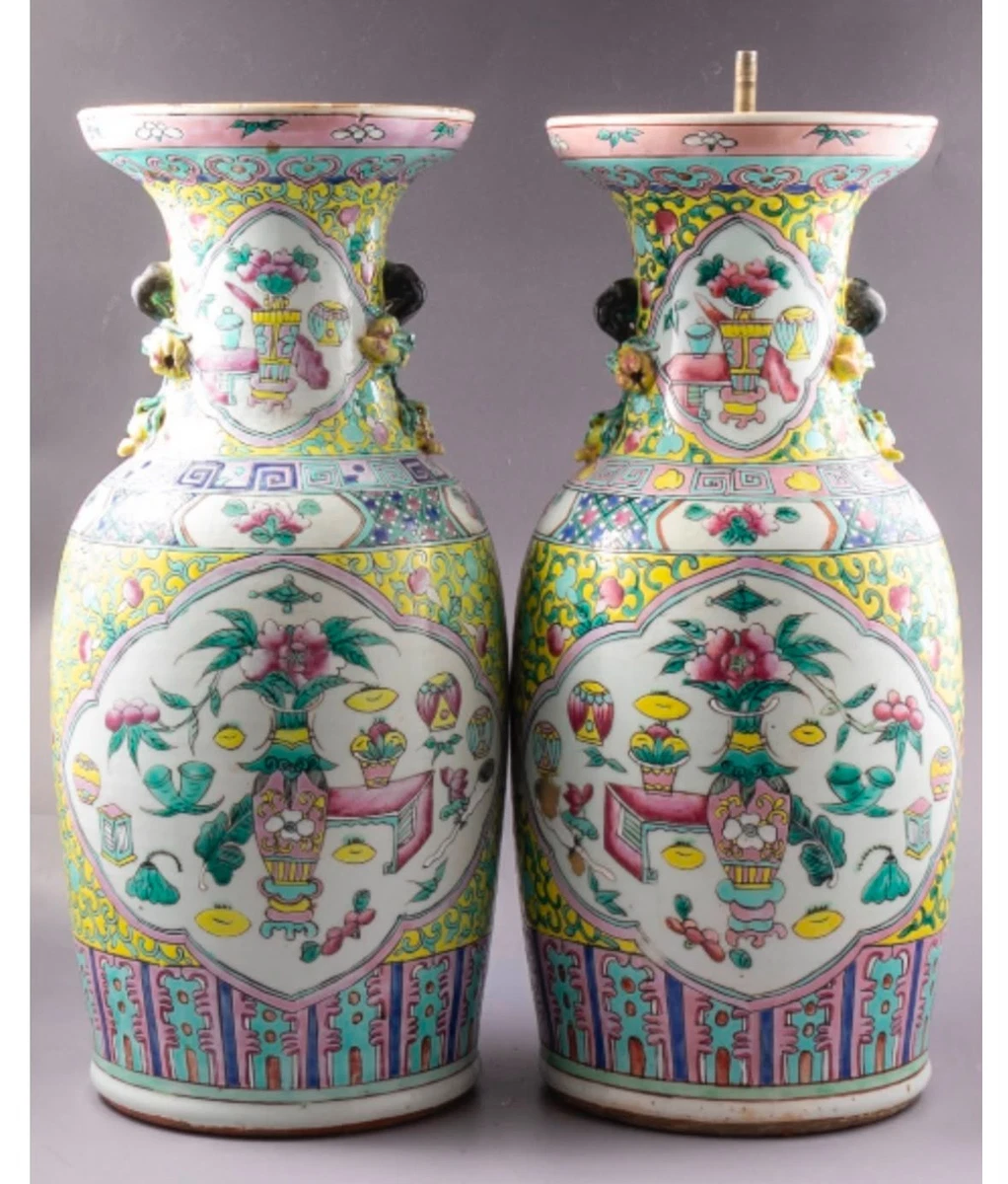 大花瓶中国古董花瓶| eBay