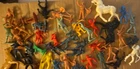 Marx & others Vintage Plastic Cowboy/Indian/Soldiers, etc Lot of 39 Figures